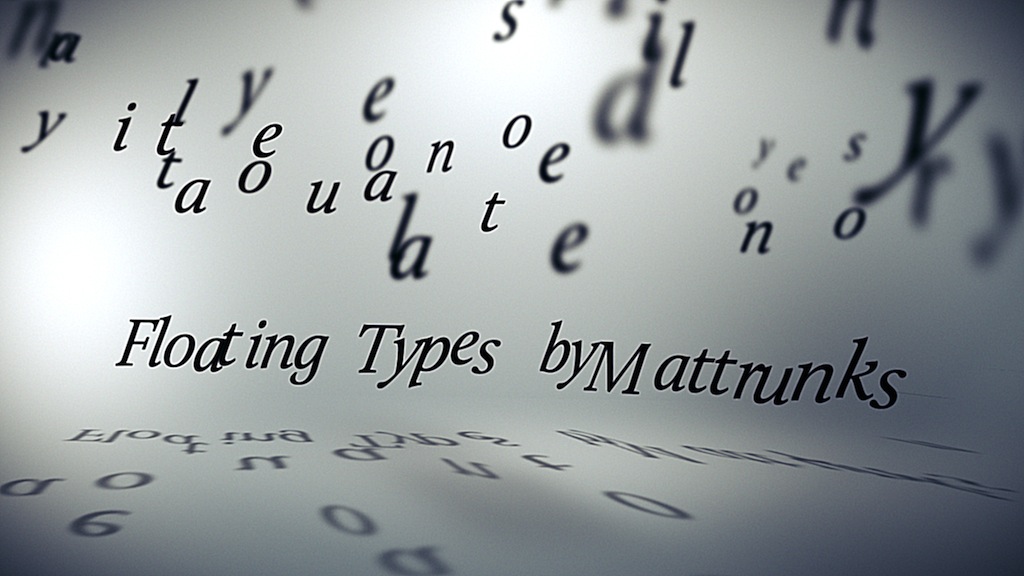 Floating Types - Advanced 3D typography animation on After Effects